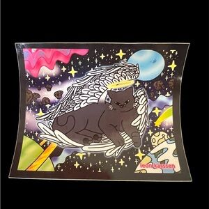 Leon Karssen custom made sticker angel cat